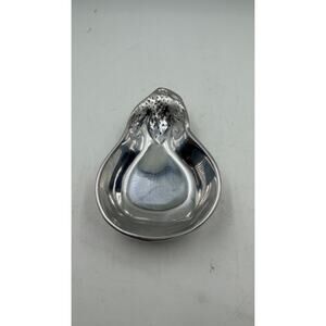 Vintage Eggplant Aluminum Candy Dish Made in Mexico